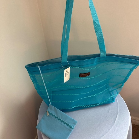 NWT La Vie en Rose Mesh Bag - Picture 3 of 6